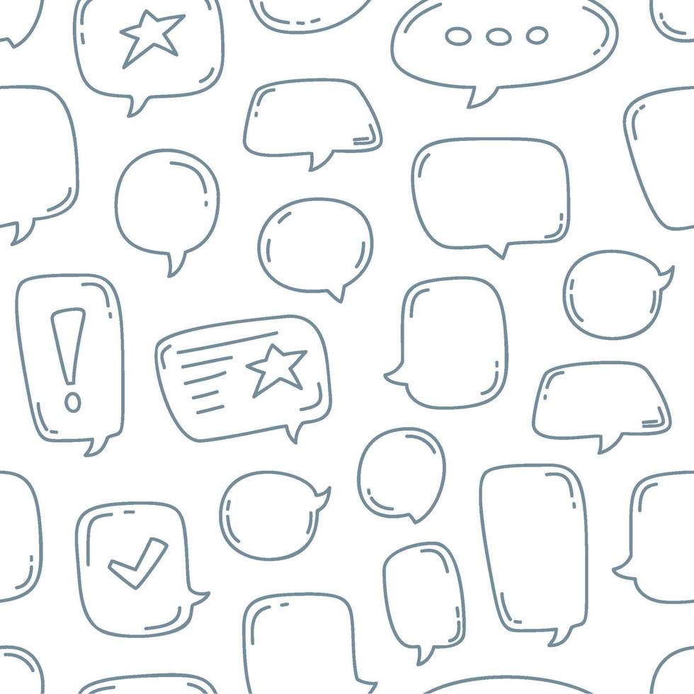 chat bubble seamless pattern vector