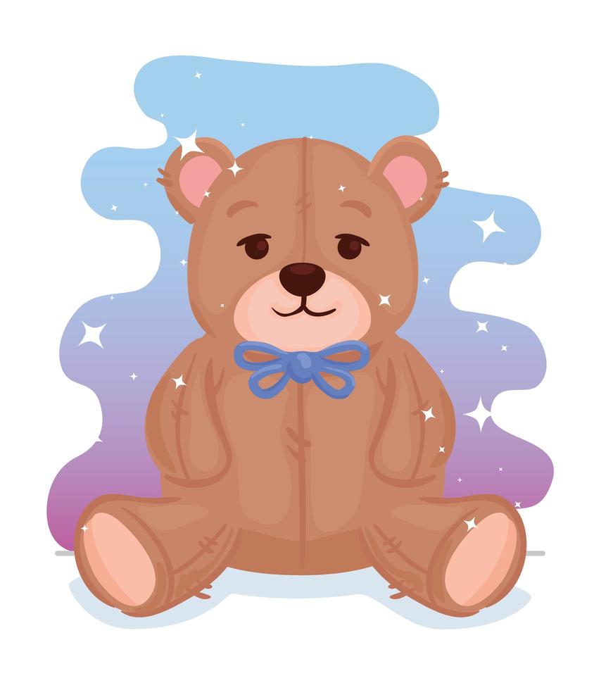 cute teddy bear icon vector