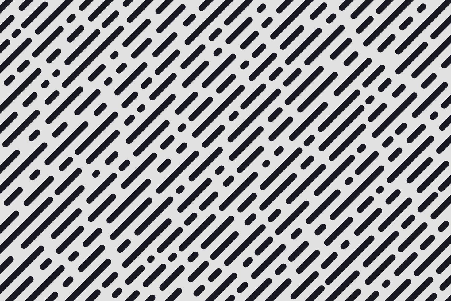 Abstract minimal design diagonal stripe and round lines pattern. Simple black and white texture. Design element for prints, web, template and textile pattern. Vector illustration