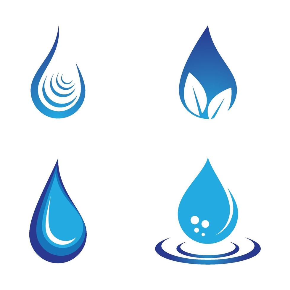 Water drop logo images vector