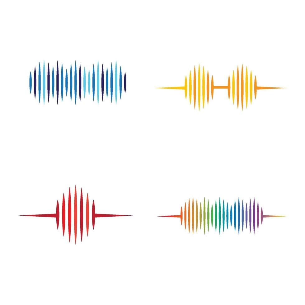 Sound wave images vector