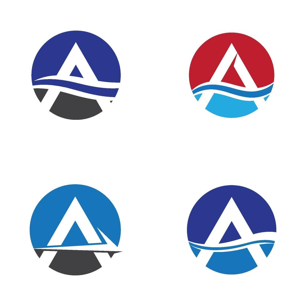 Letter a logo images vector