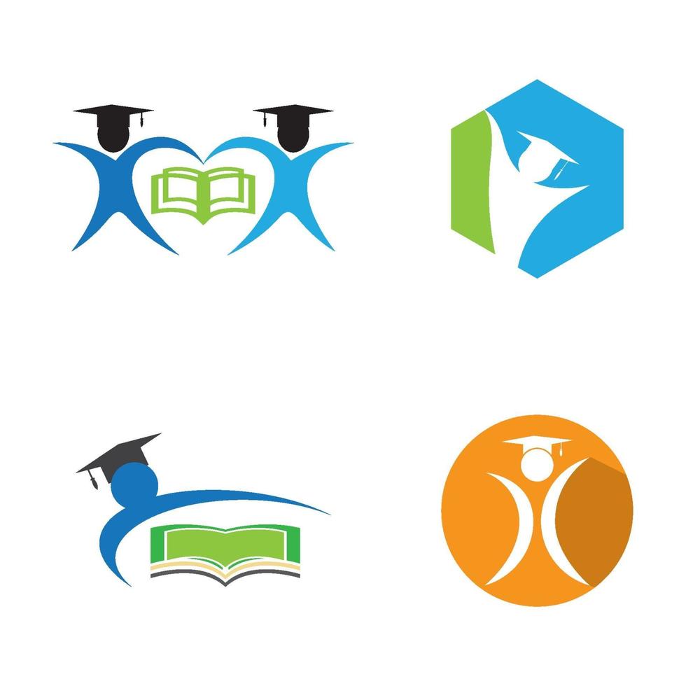 Education logo design vector