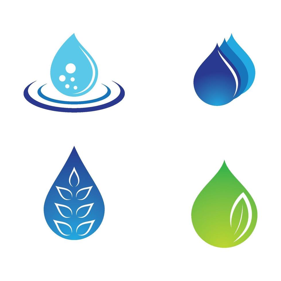 Water drop logo images vector