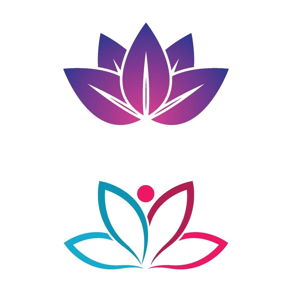 Beauty lotus logo images vector