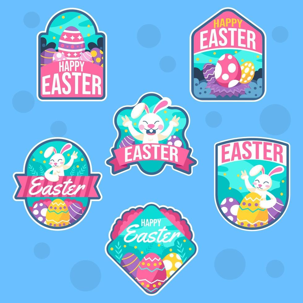 Cute Label of Easter Event vector