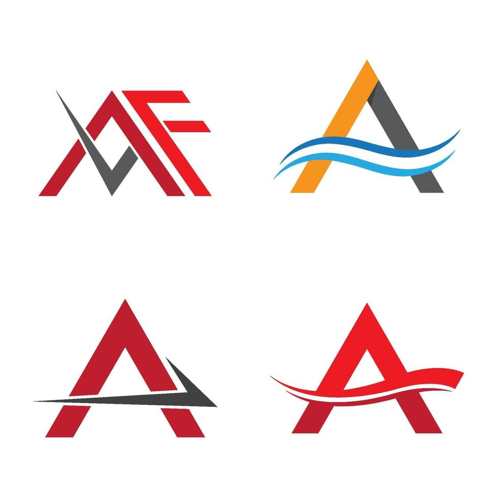 Letter a logo images vector