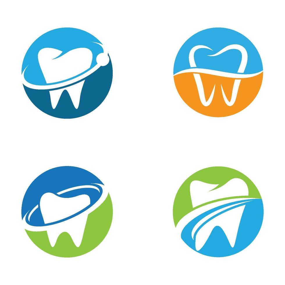 imágenes de logo cuidado dental vector