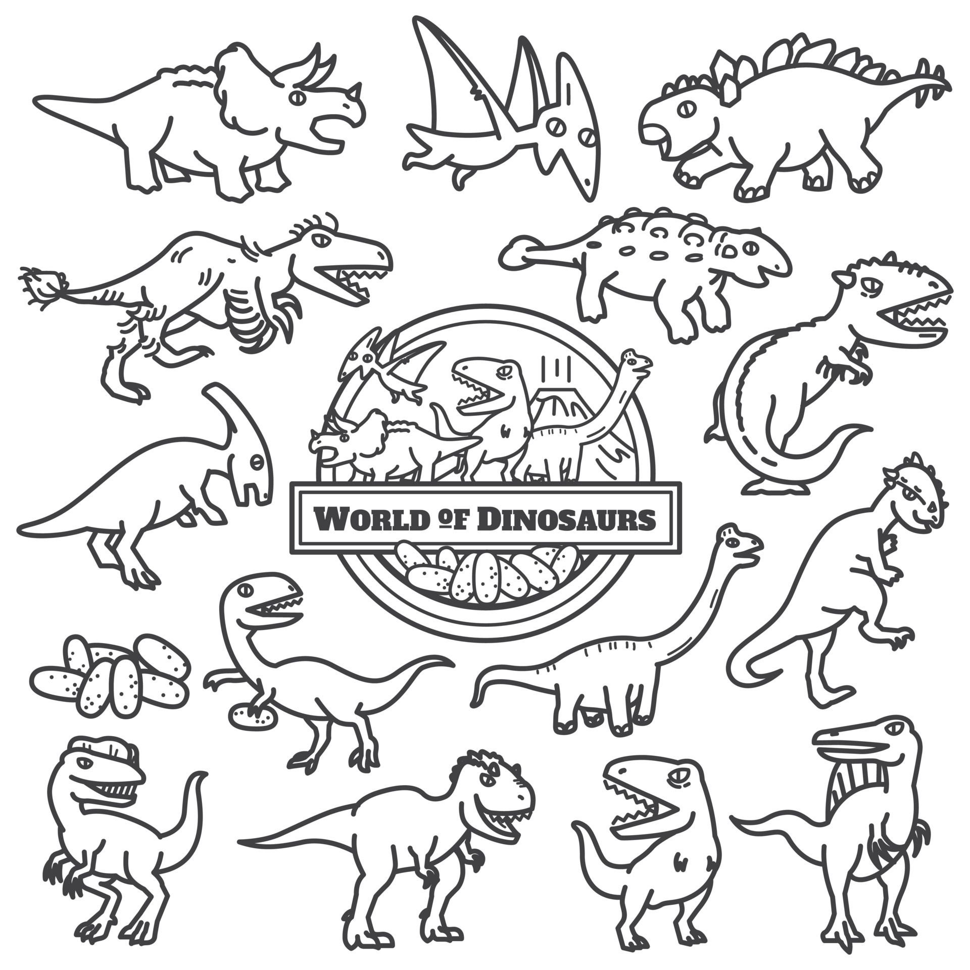 Baby Dinosaur Svg, Dinosaur Clipart, Black And White Art, 42 OFF