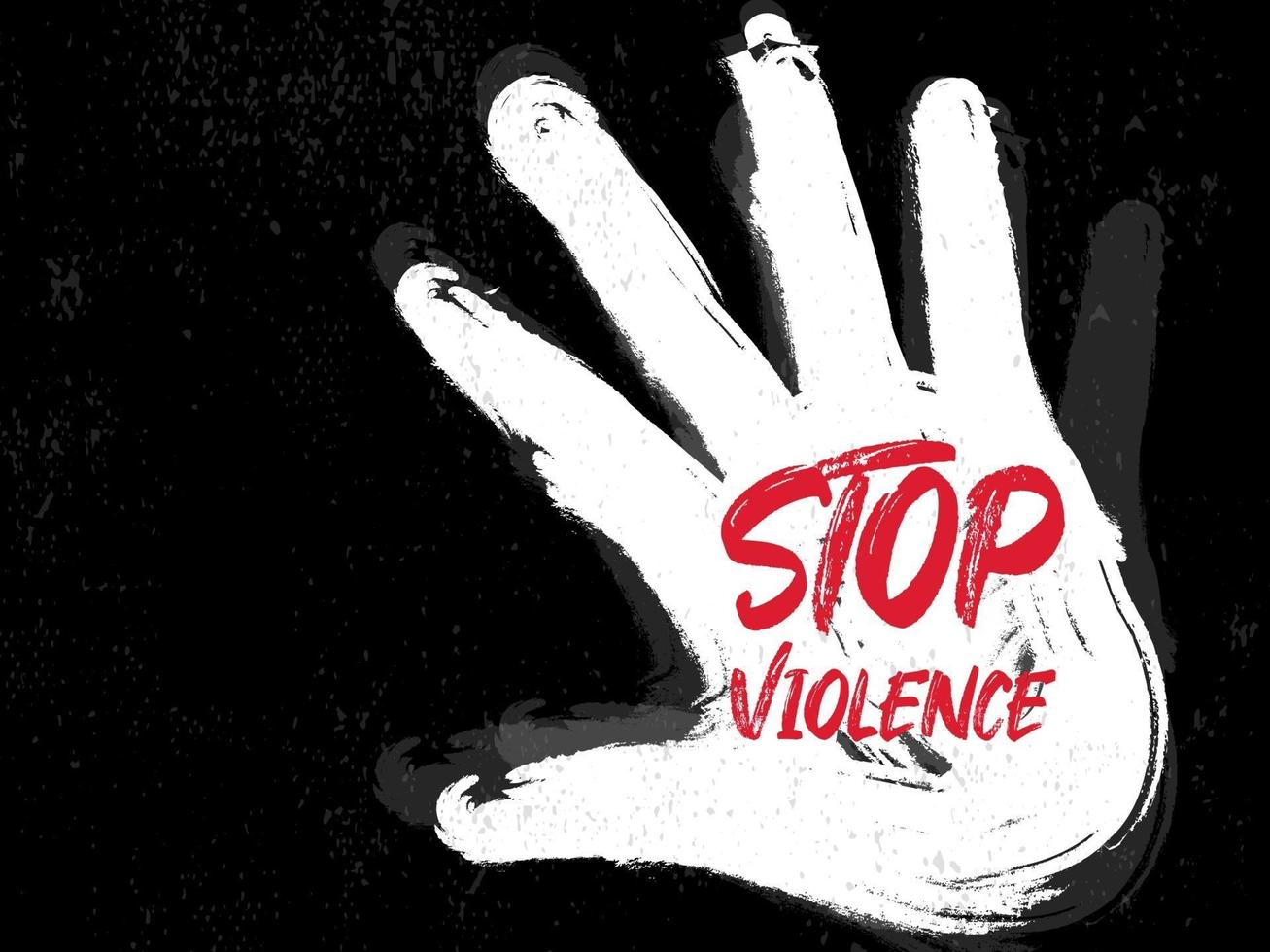 Stop violence grunge vector. vector