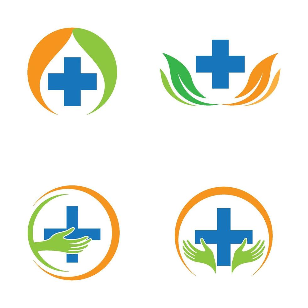 Medical care logo images vector