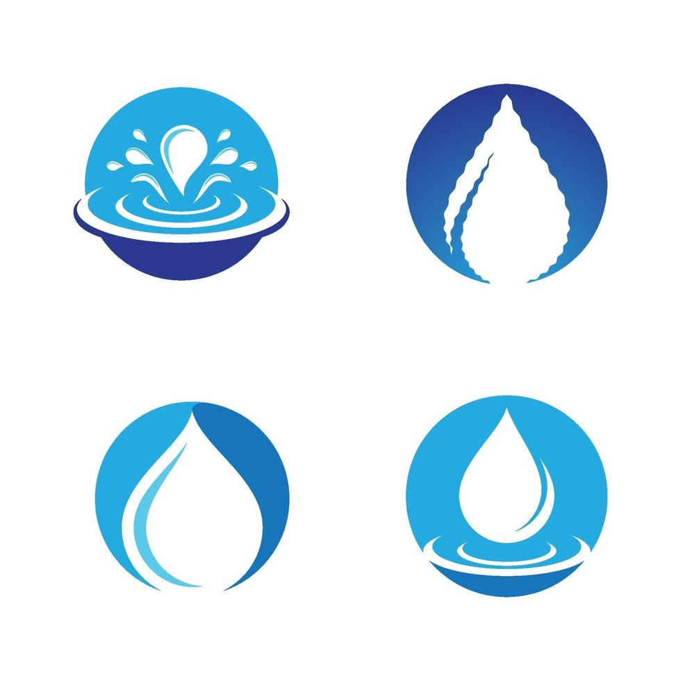 Water drop logo images vector