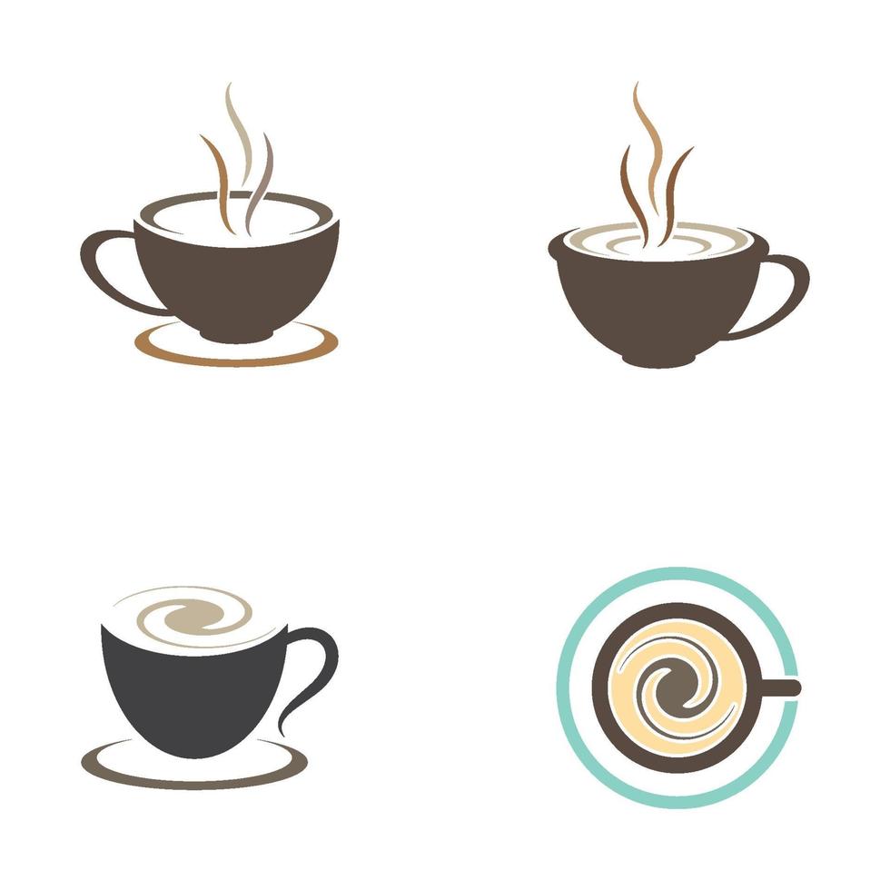Coffee cup logo images vector