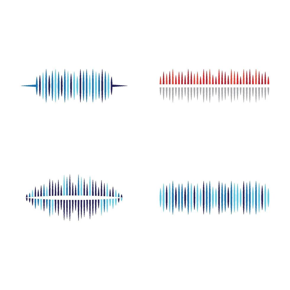 Sound wave images vector