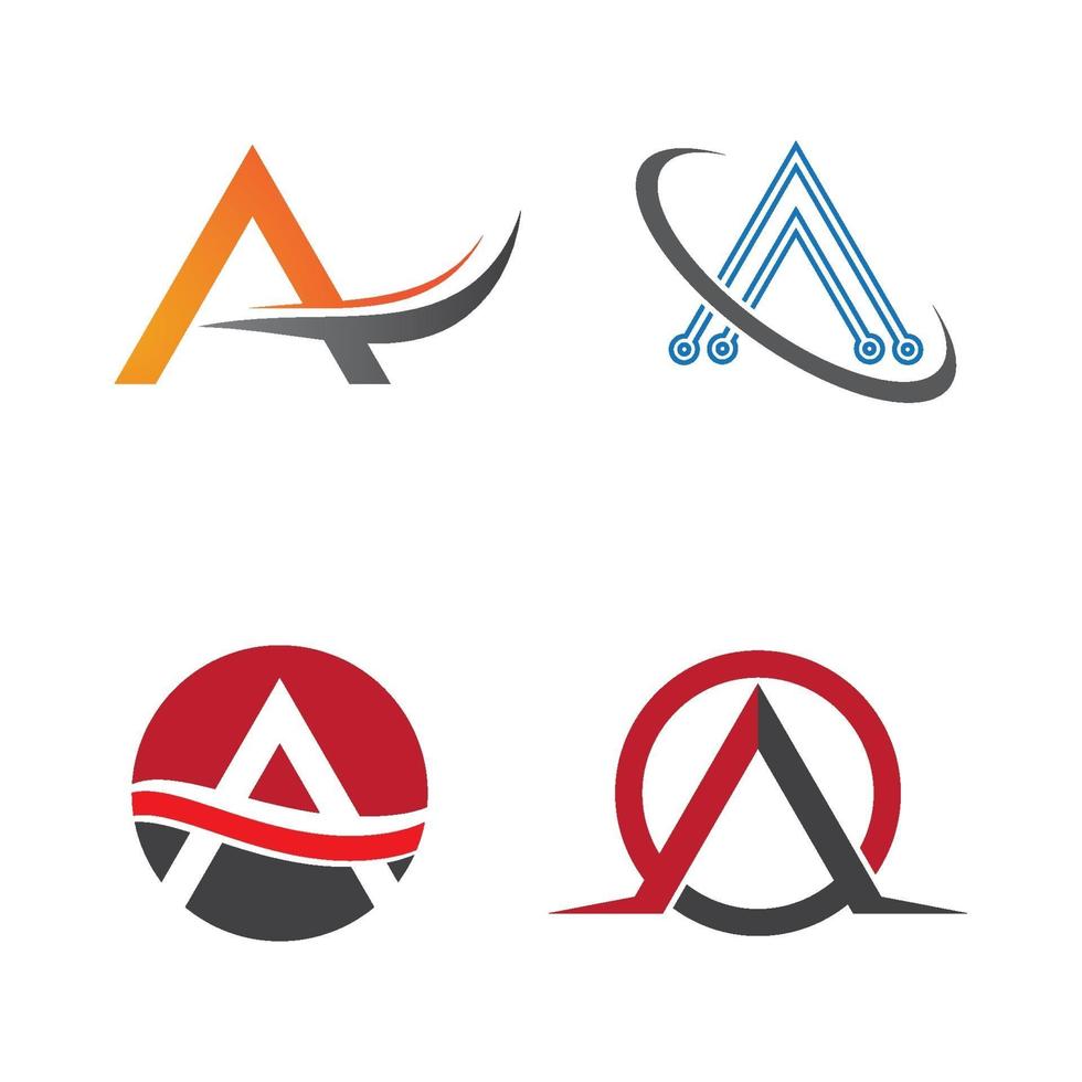 Letter a logo images vector