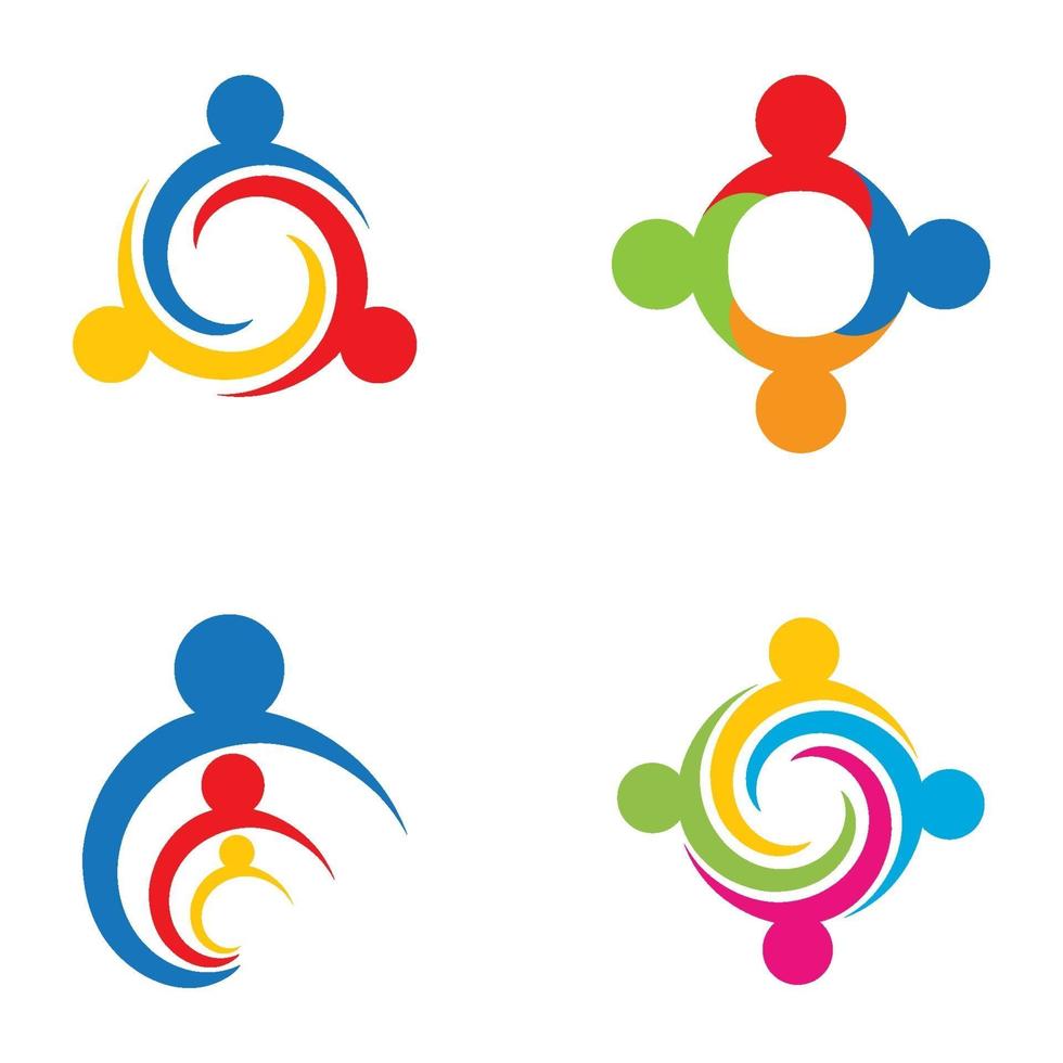 Teamwork logo images vector