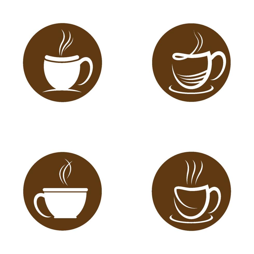 Coffee cup logo images vector