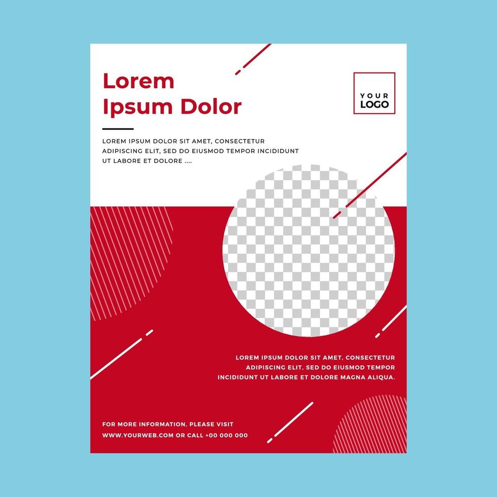 Minimalist template poster vector