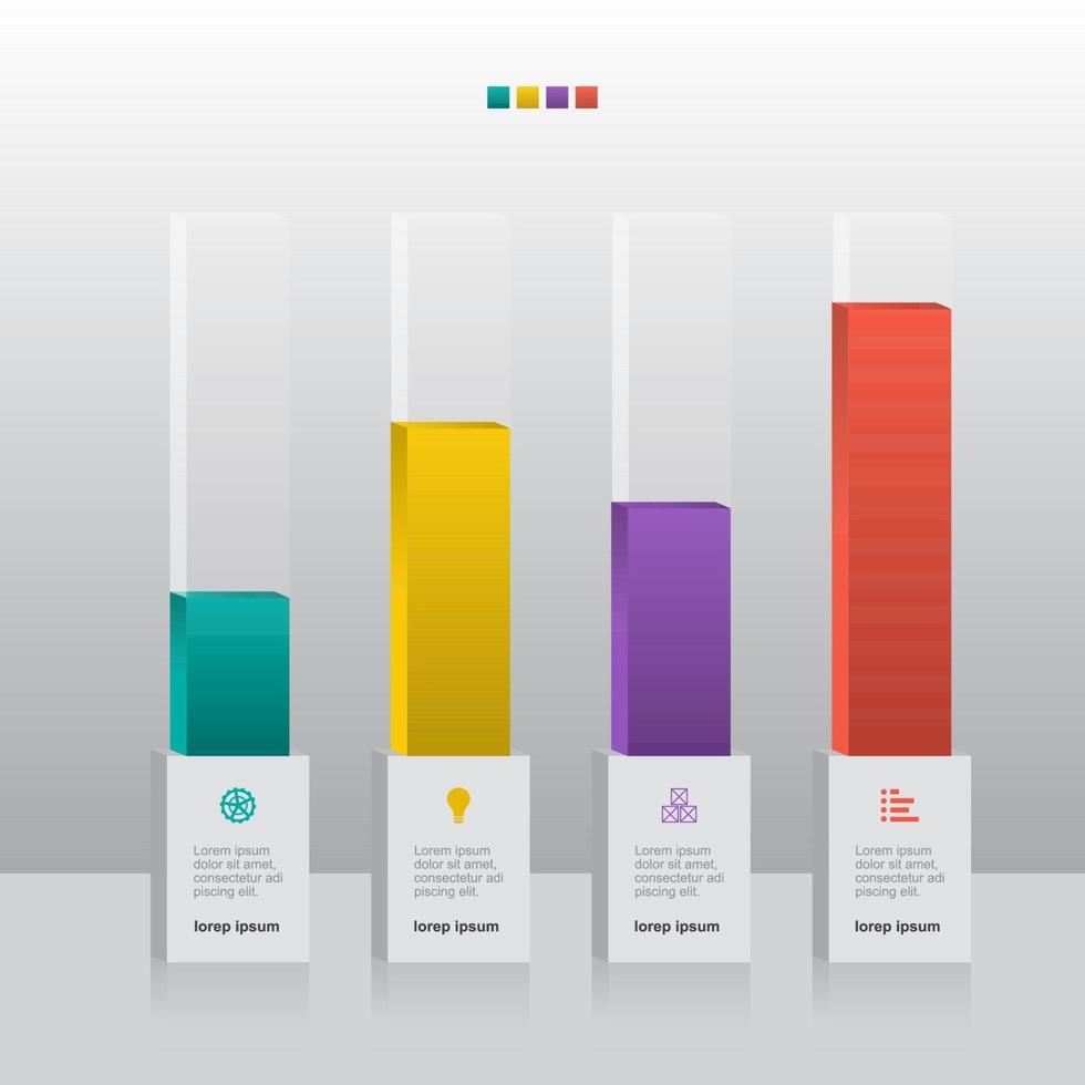 Bar Chart Diagram For Financial Analysis Illustration vector