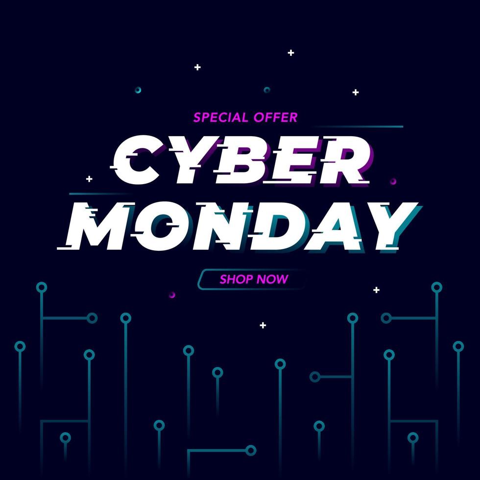 Best sale Cyber Monday banner vector