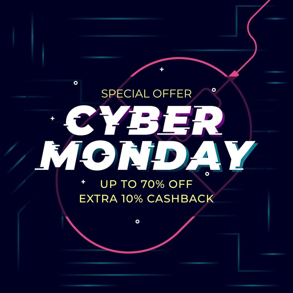 mejor banner de venta cyber monday vector