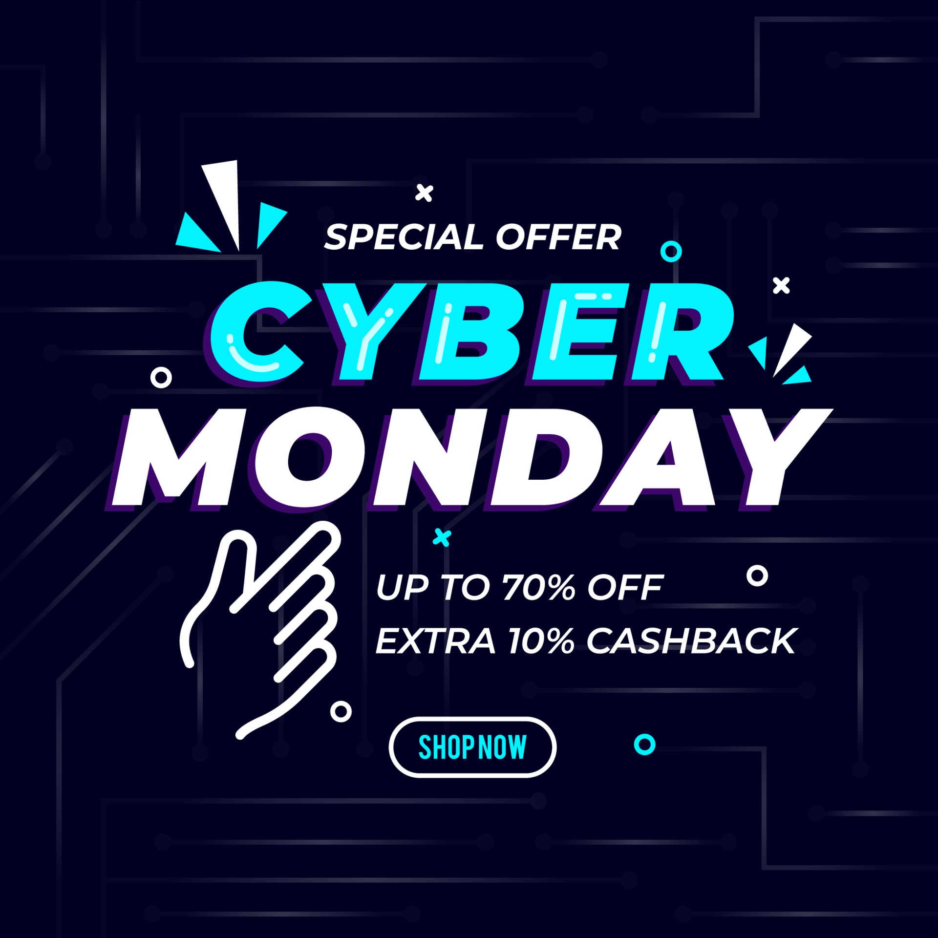Best sale Cyber Monday banner 2035028 Vector Art at Vecteezy