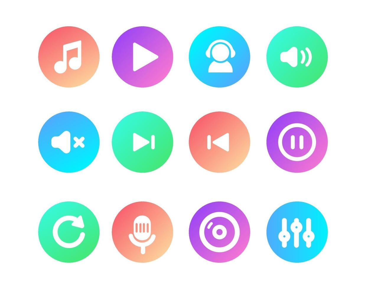 Set simple icons design for web or app vector