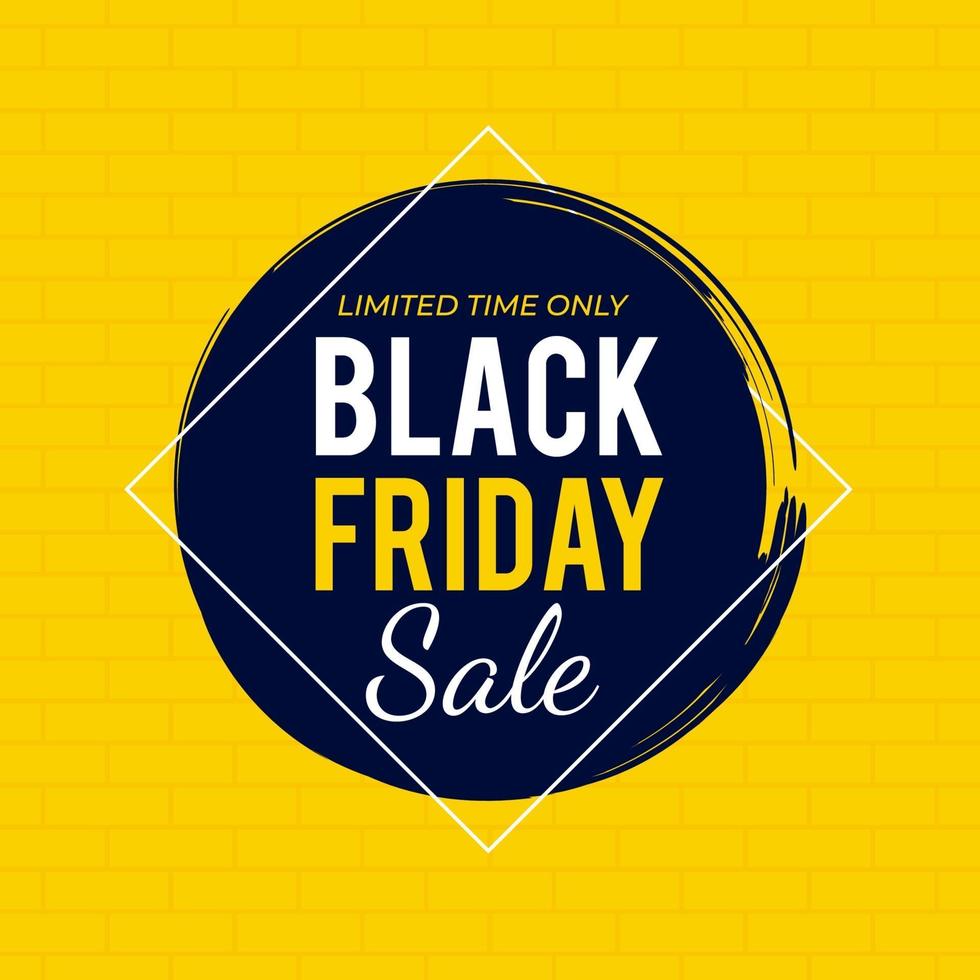 Black Friday sale banner design vector