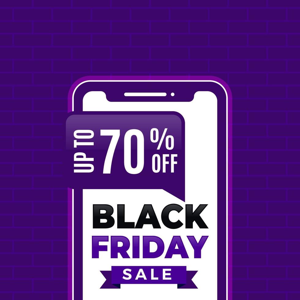 Black Friday sale banner design vector