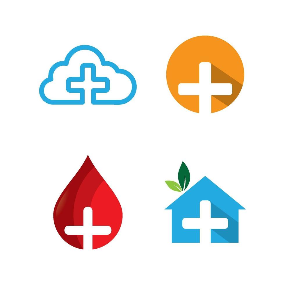 Medical care logo images vector