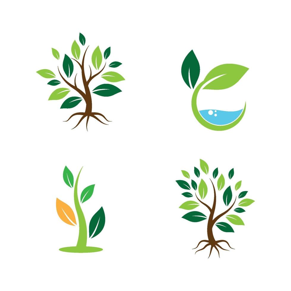 Tree logo images design vector