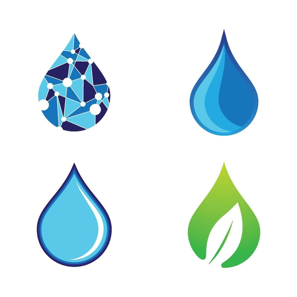 Water drop logo images vector