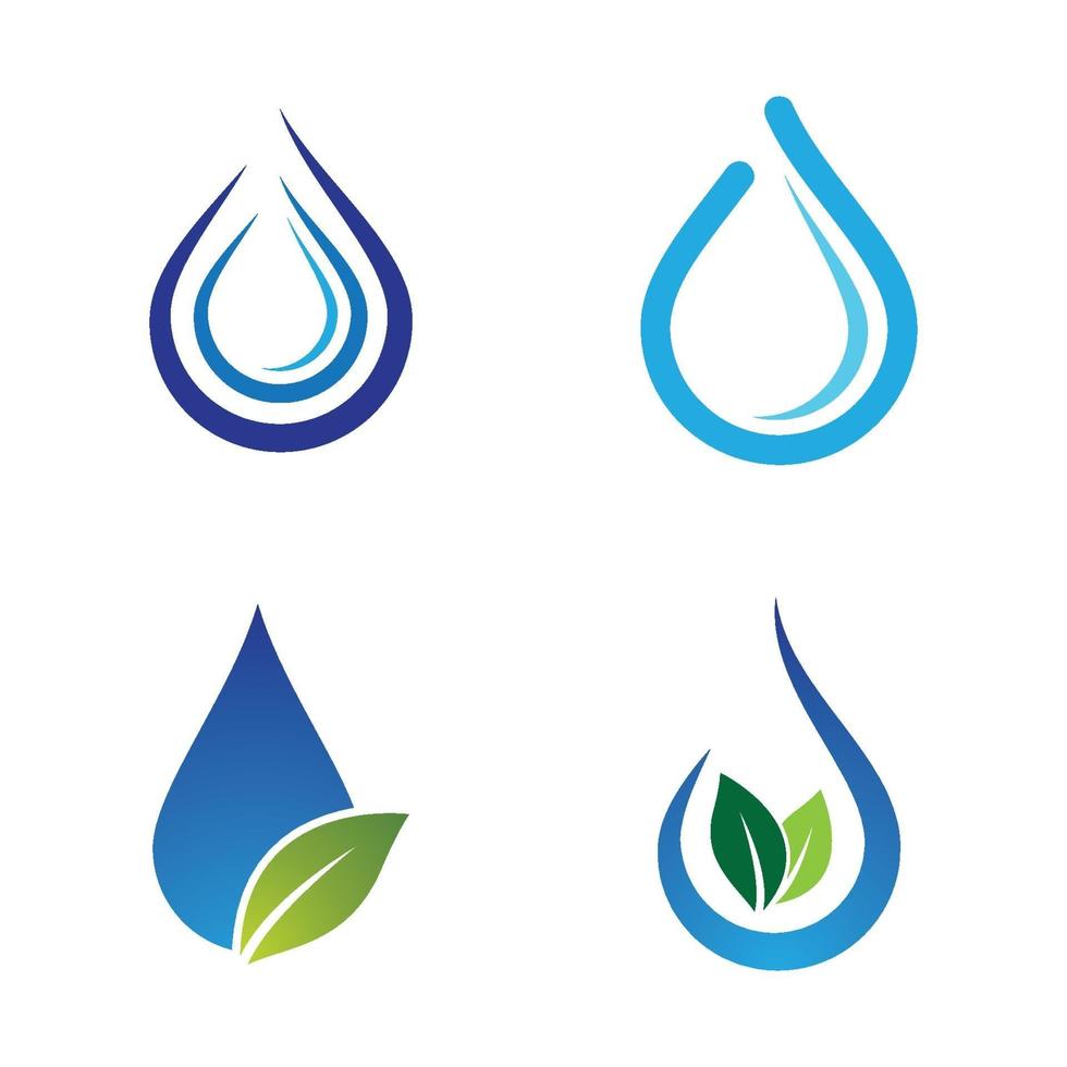 Water drop logo images vector