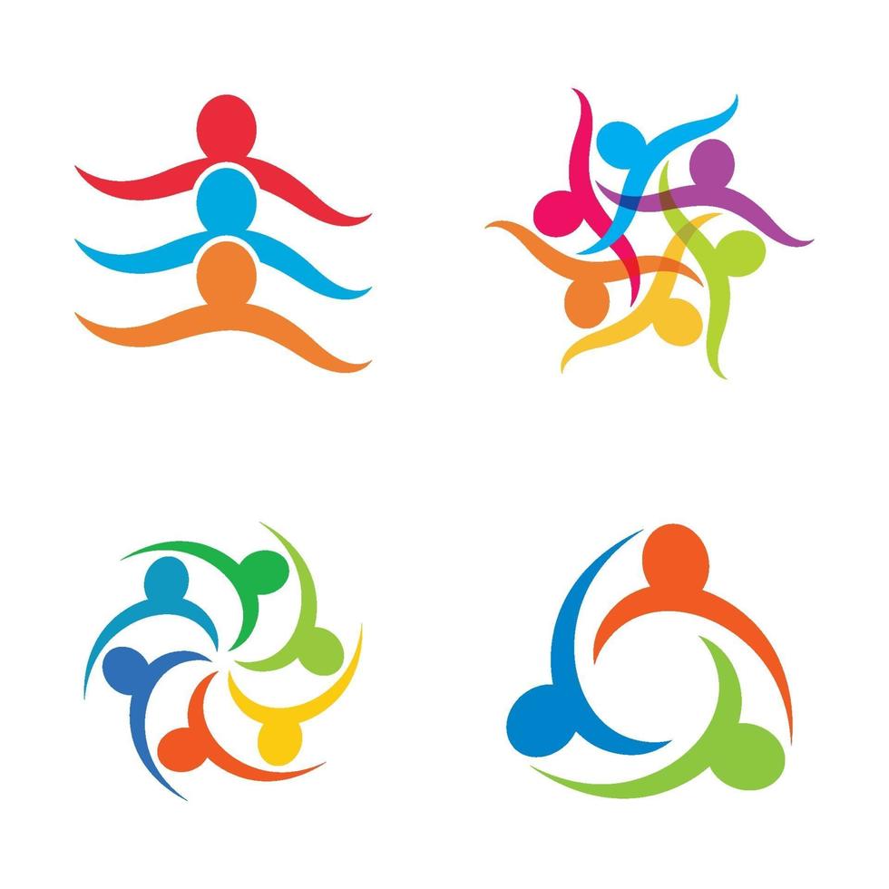 Community care logo images design vector