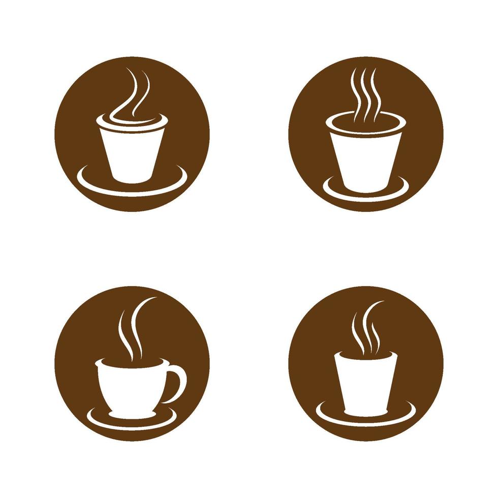 imágenes de taza de cafe logo vector