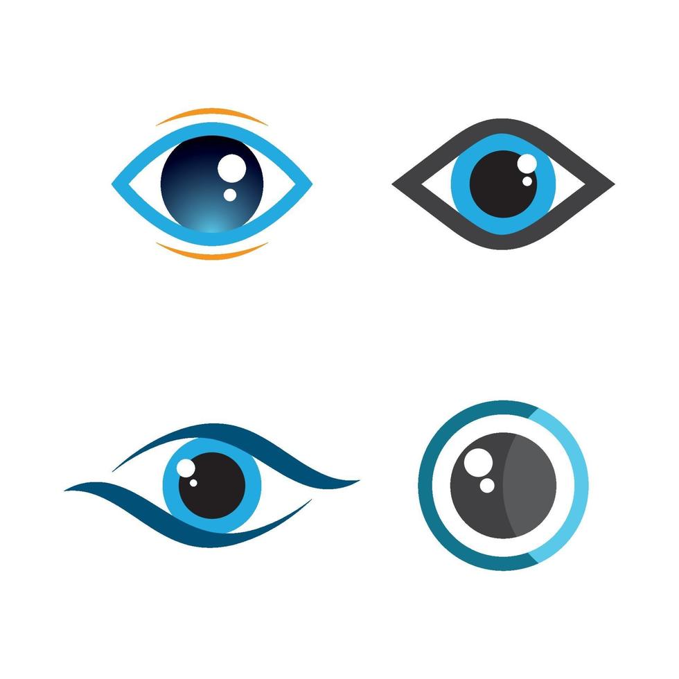 imágenes de logo cuidado de ojos vector