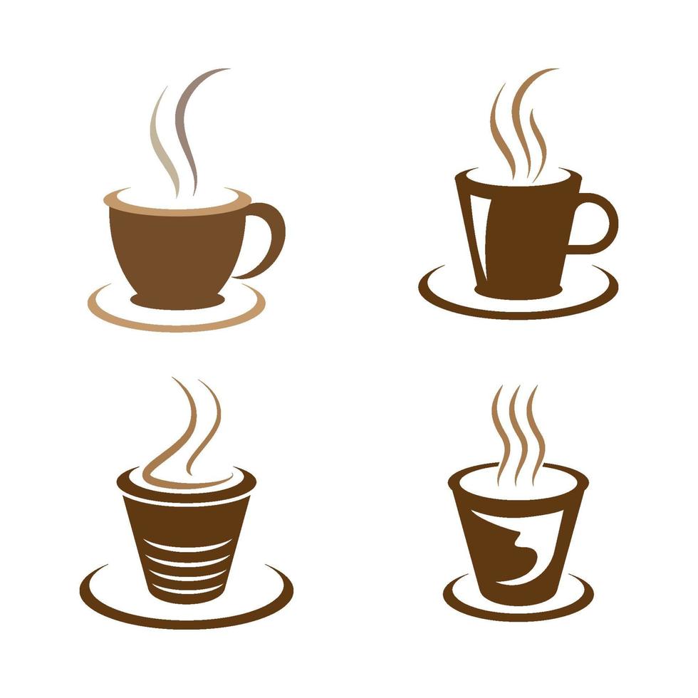 Coffee cup logo images vector