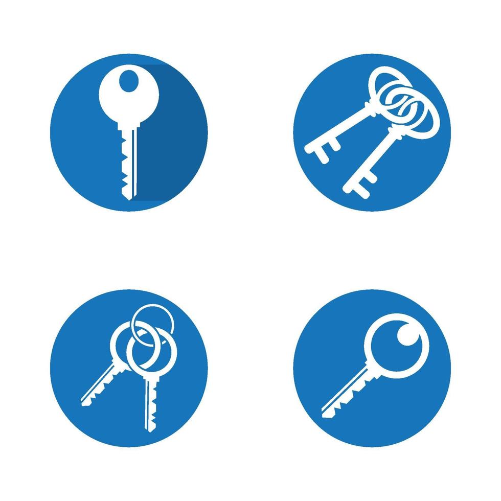 diseño de logotipo de llave de casa vector