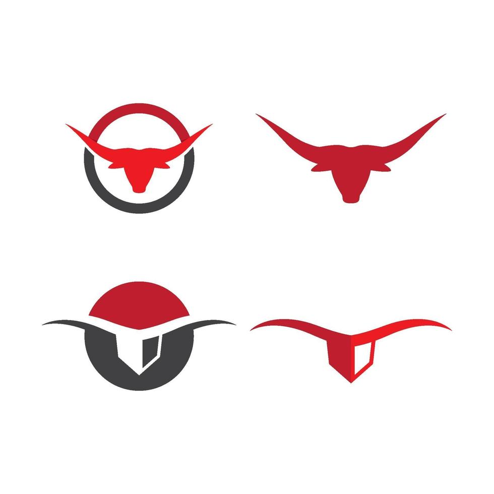 Bull head logo images vector