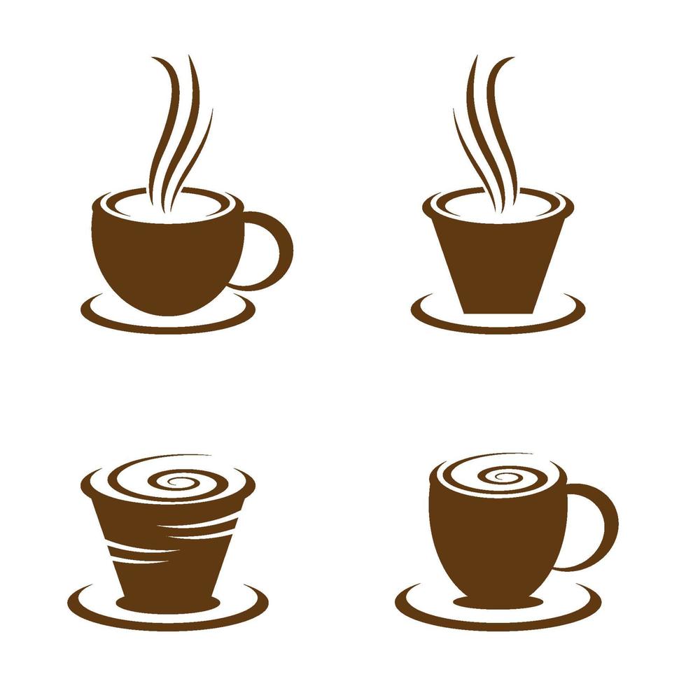 Coffee cup logo images vector