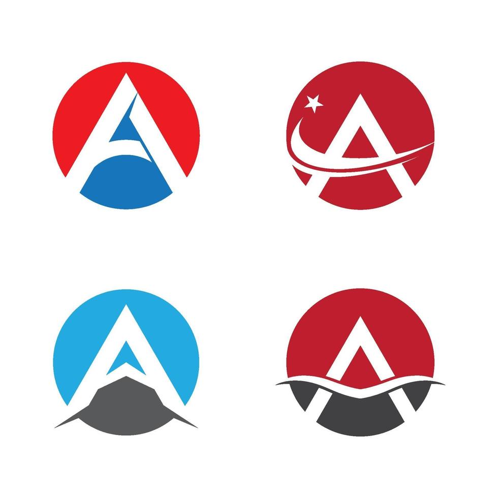 Letter a logo images vector