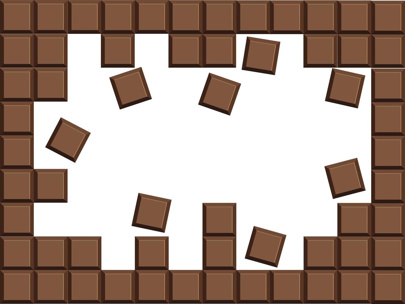 fondo de vector de barra de chocolate con leche