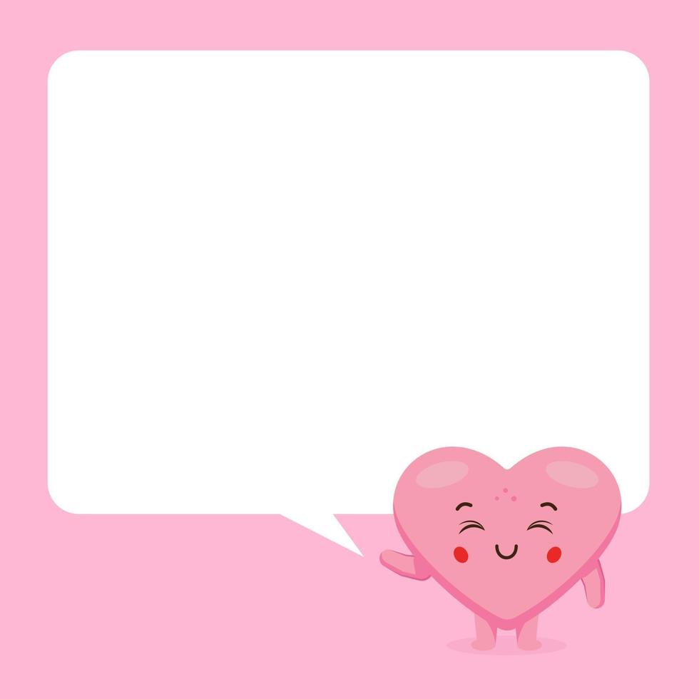 Cute Love with Speech Bubble vector