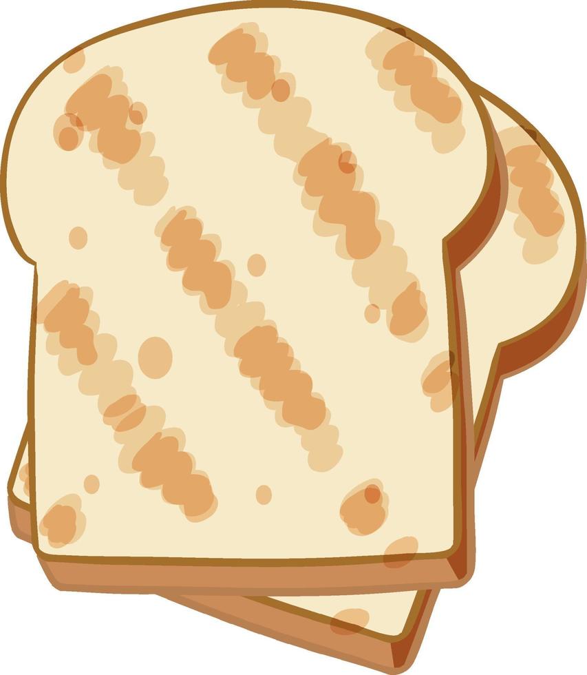 Simple toast on white background vector