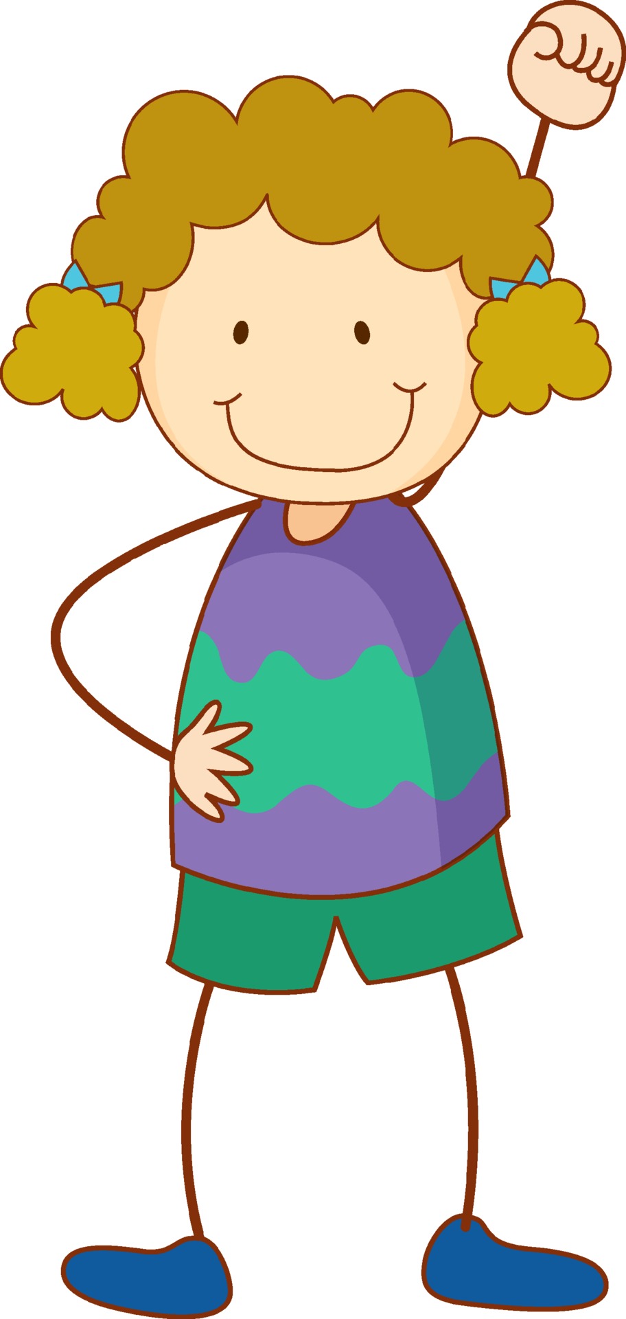 Cute boy cartoon character in doodle style isolated 2036467 Vector Art ...