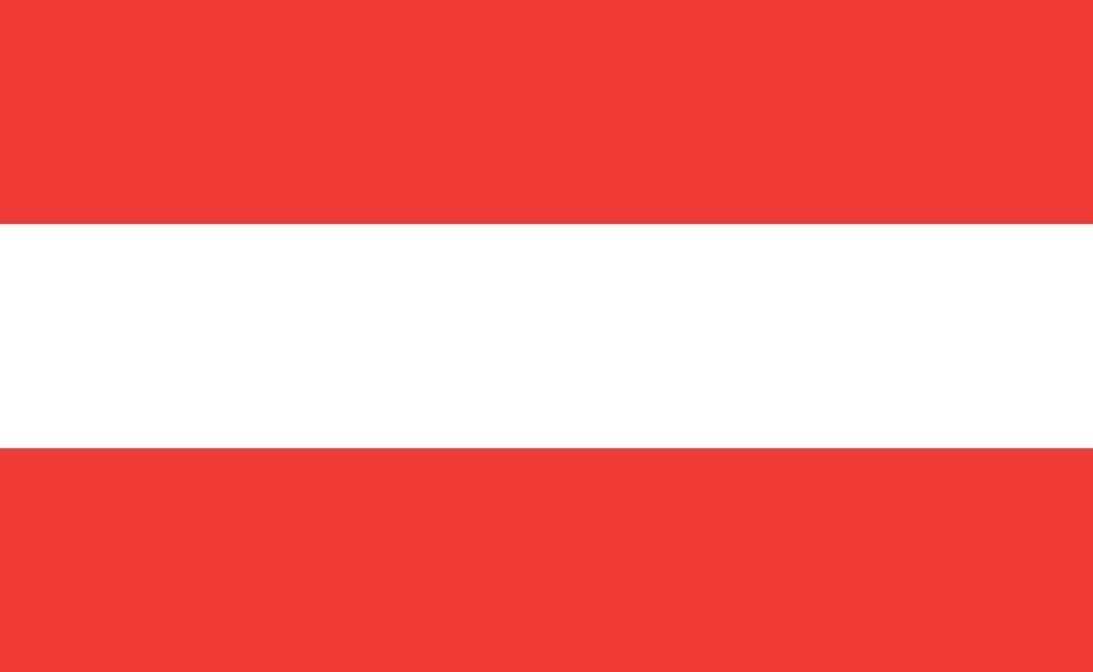 Austria national flag in exact proportions - Vector illustration