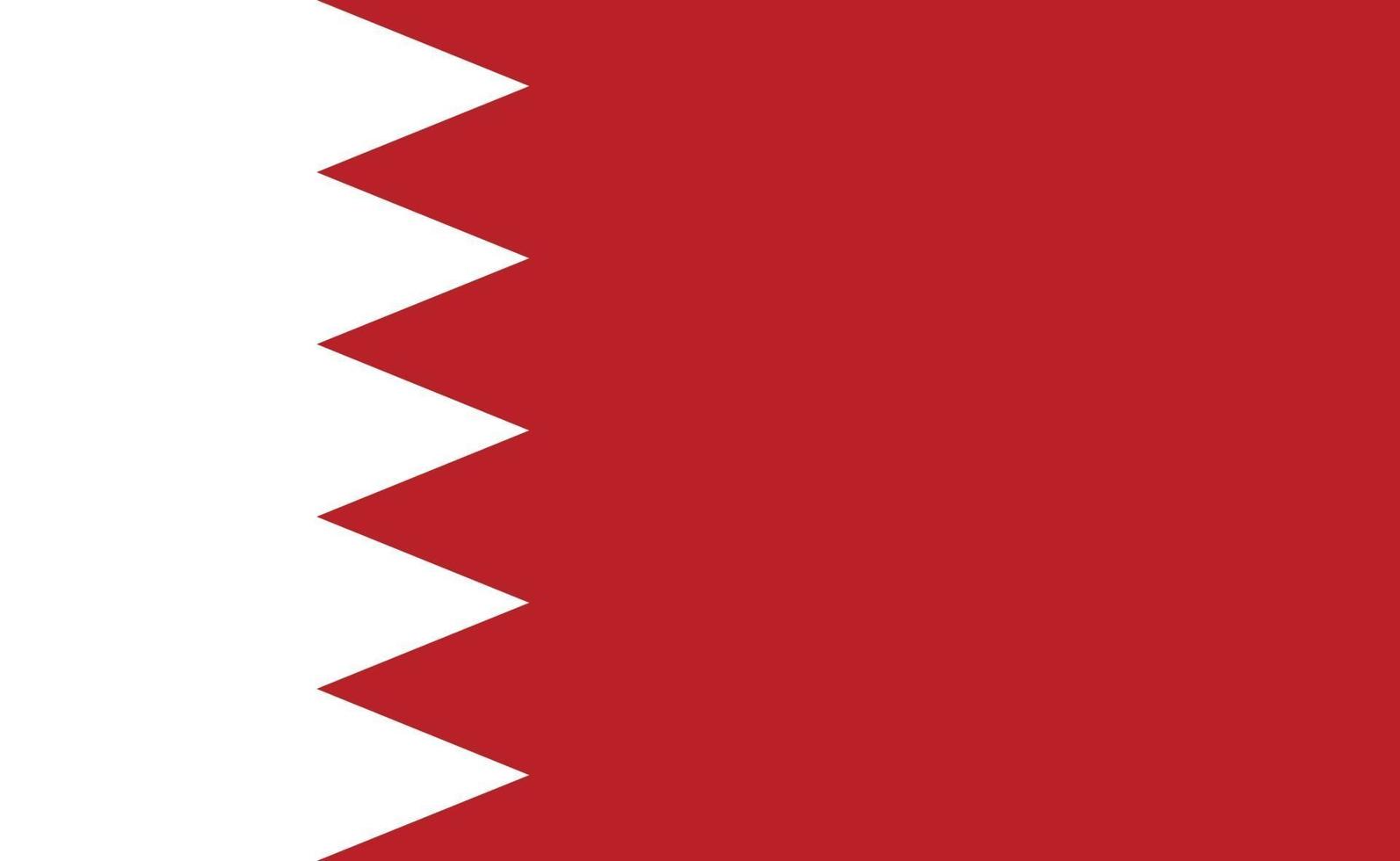 Bahrain national flag in exact proportions - Vector illustration