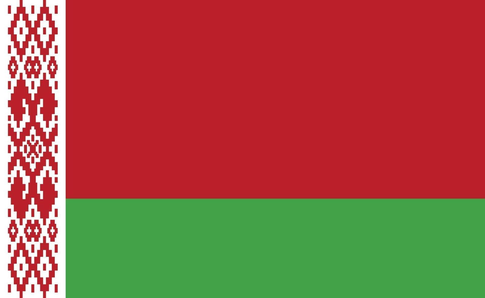 Belarus national flag in exact proportions - Vector illustration