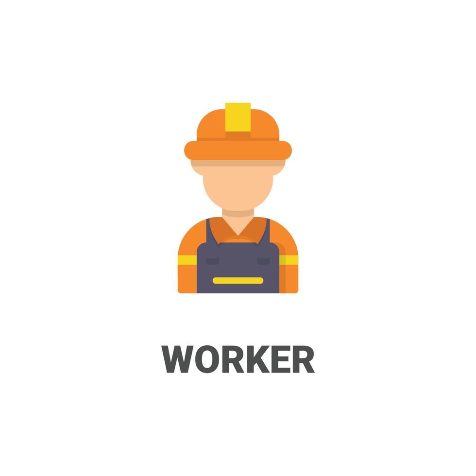 avatar worker vector icon from avatar collection. flat style illustration, perfect for your website, application, printing project, etc