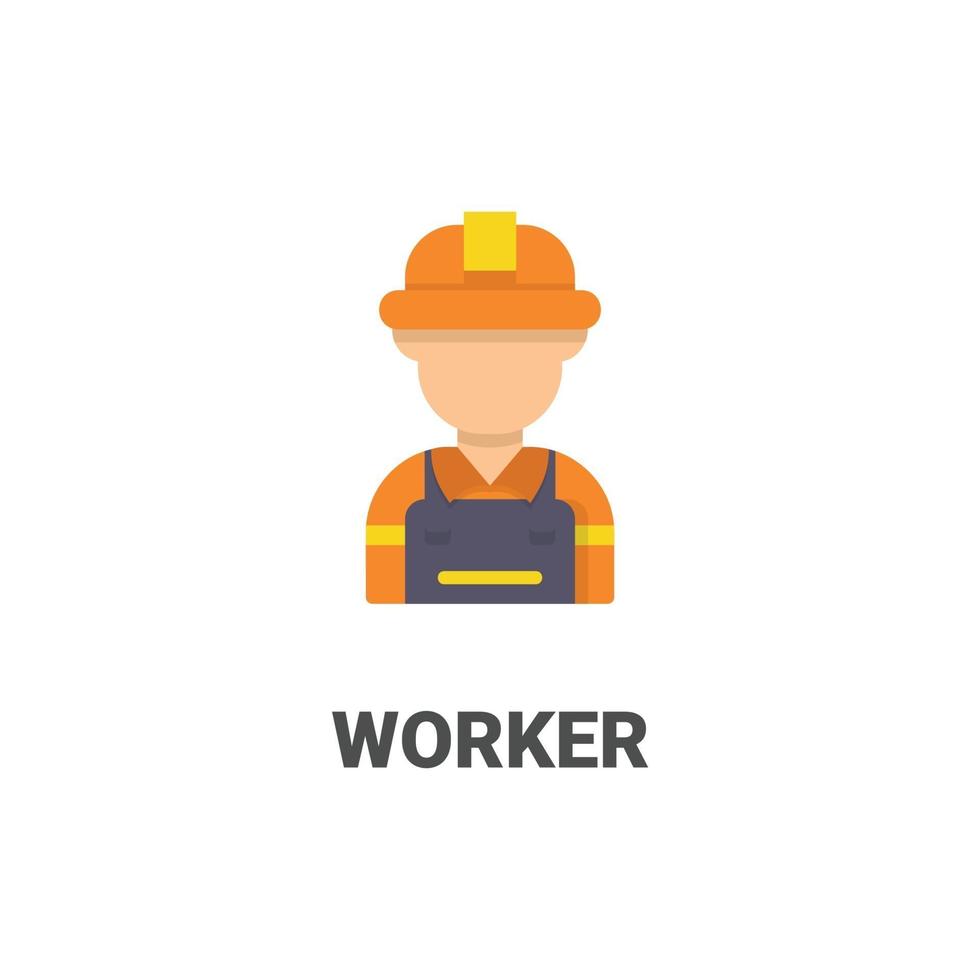 avatar worker vector icon from avatar collection. flat style illustration, perfect for your website, application, printing project, etc